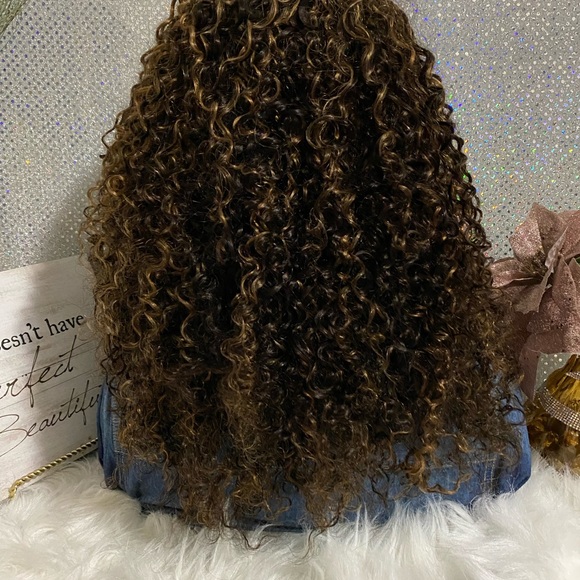 🍁 New 20” Trendy Deep Wave  100% Virgin Human Hair 200% Density Wig 🍁 - Picture 11 of 12
